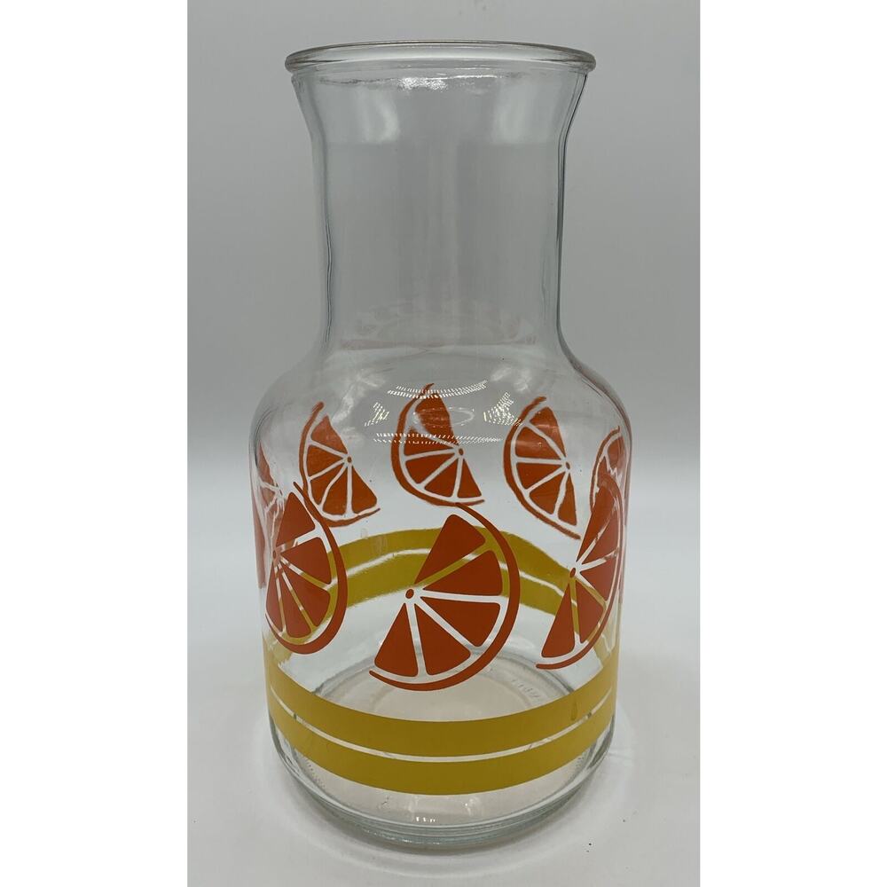 Vintage Libbey Glass Juice Carafe Pitcher 56 oz. Retro MCM Canada EUC
